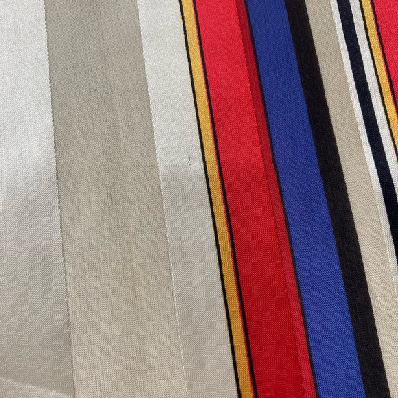 Vintage ECHO striped, long silk scarf - Picture 4 of 9